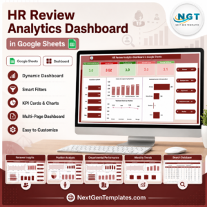 HR Review Analytics Dashboard in Google Sheets