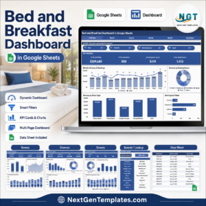 Bed and Breakfast Dashboard in Google Sheets
