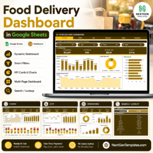 Food Delivery Dashboard in Google Sheets