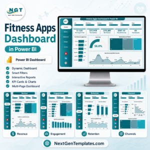 Fitness Apps Dashboard in Power BI