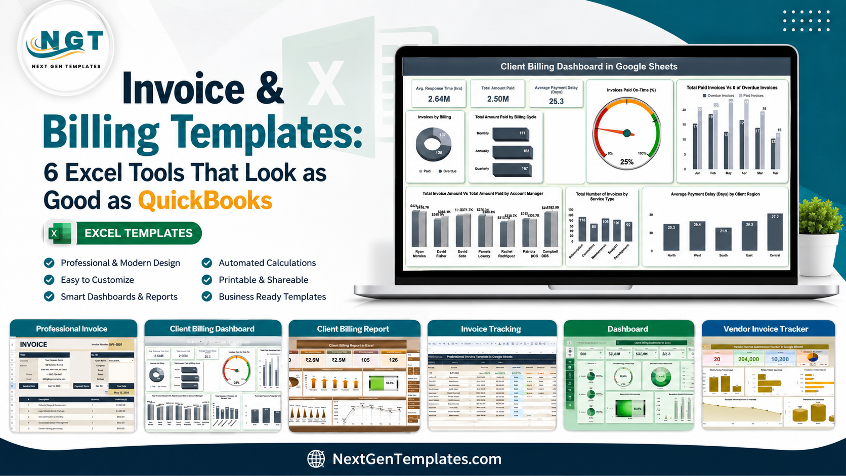 Invoice & Billing Templates: 6 Excel Tools That Look as Good as ...