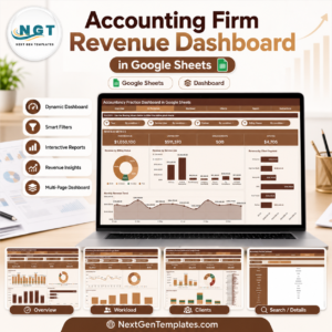 Accounting Firm Revenue Dashboard in Google Sheets