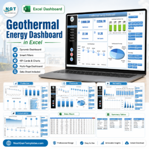 Geothermal Energy Dashboard in Excel