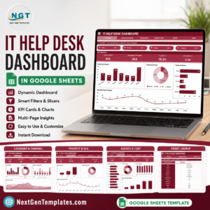 IT Help Desk Dashboard in Google Sheets