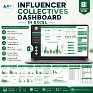 Influencer Collectives Dashboard in Excel