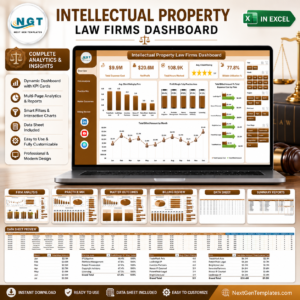 Intellectual Property Law Firms Dashboard in Excel