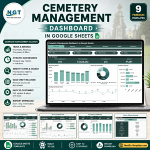 Cemetery Management Dashboard in Google Sheets