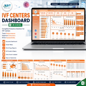 IVF Centers Dashboard in Excel