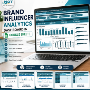 Brand Influencer Analytics Dashboard in Google Sheets