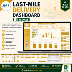 Last-mile Delivery Dashboard in Excel
