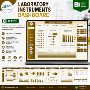 Laboratory Instruments Dashboard in Excel
