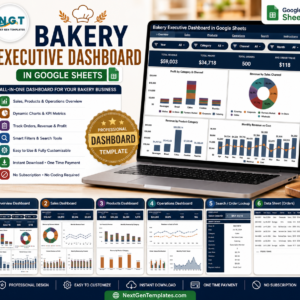 Bakery Executive Dashboard in Google Sheets