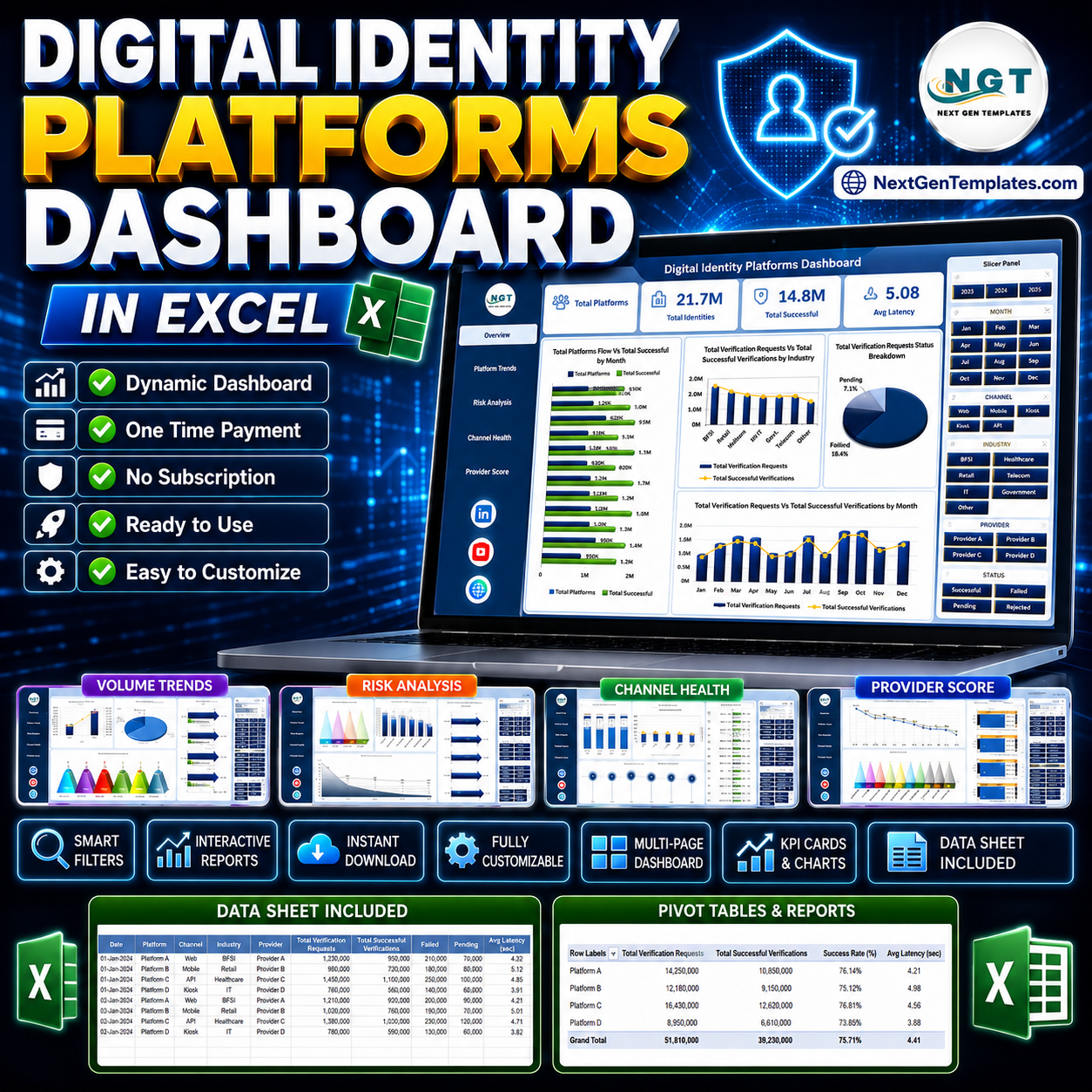 IT Support Request Tracker in Excel - Next Gen Templates