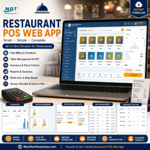 Restaurant POS Web App