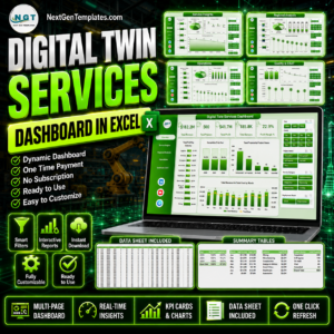 Digital Twin Services Dashboard in Excel