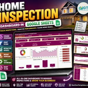 Home Inspection Dashboard in Google Sheets