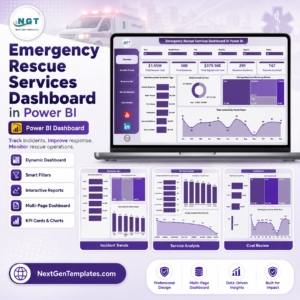 Emergency Rescue Services Dashboard in Power BI