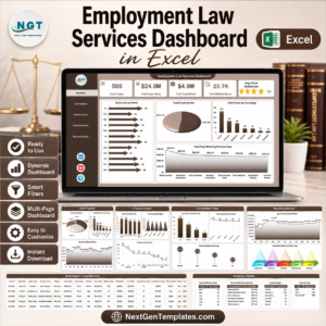 Employment Law Services Dashboard in Excel