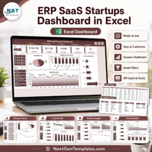 ERP SaaS Startups Dashboard in Excel