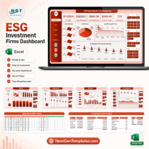ESG Investment Firms Dashboard in Excel