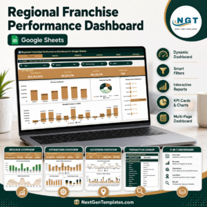 Regional Franchise Performance Dashboard in Google Sheets