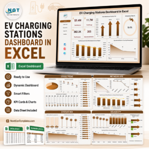 EV Charging Stations Dashboard in Excel