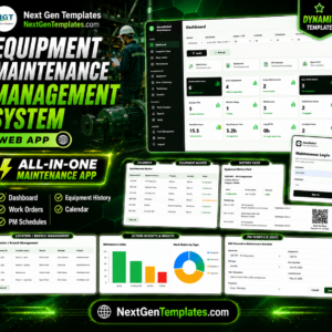 Equipment Maintenance Management System Web App