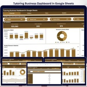 Tutoring Business Dashboard in Google Sheets