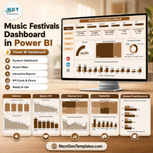 Music Festivals Dashboard in Power BI
