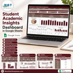 Student Academic Insights Dashboard in Google Sheets