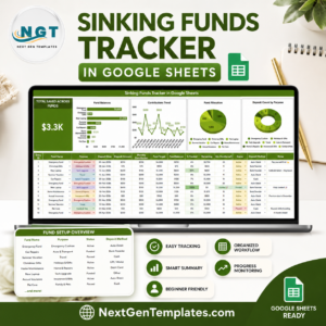 Sinking Funds Tracker in Google Sheets