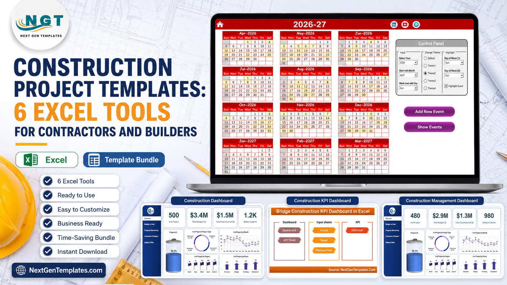 Construction Project Templates: 6 Excel Tools for Contractors and ...