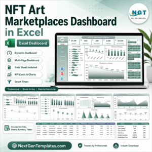 NFT Art Marketplaces Dashboard in Excel