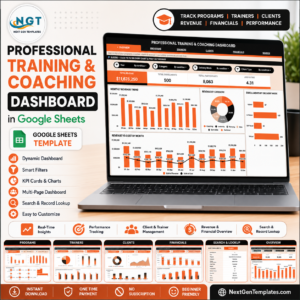 Professional Training and Coaching Dashboard in Google Sheets