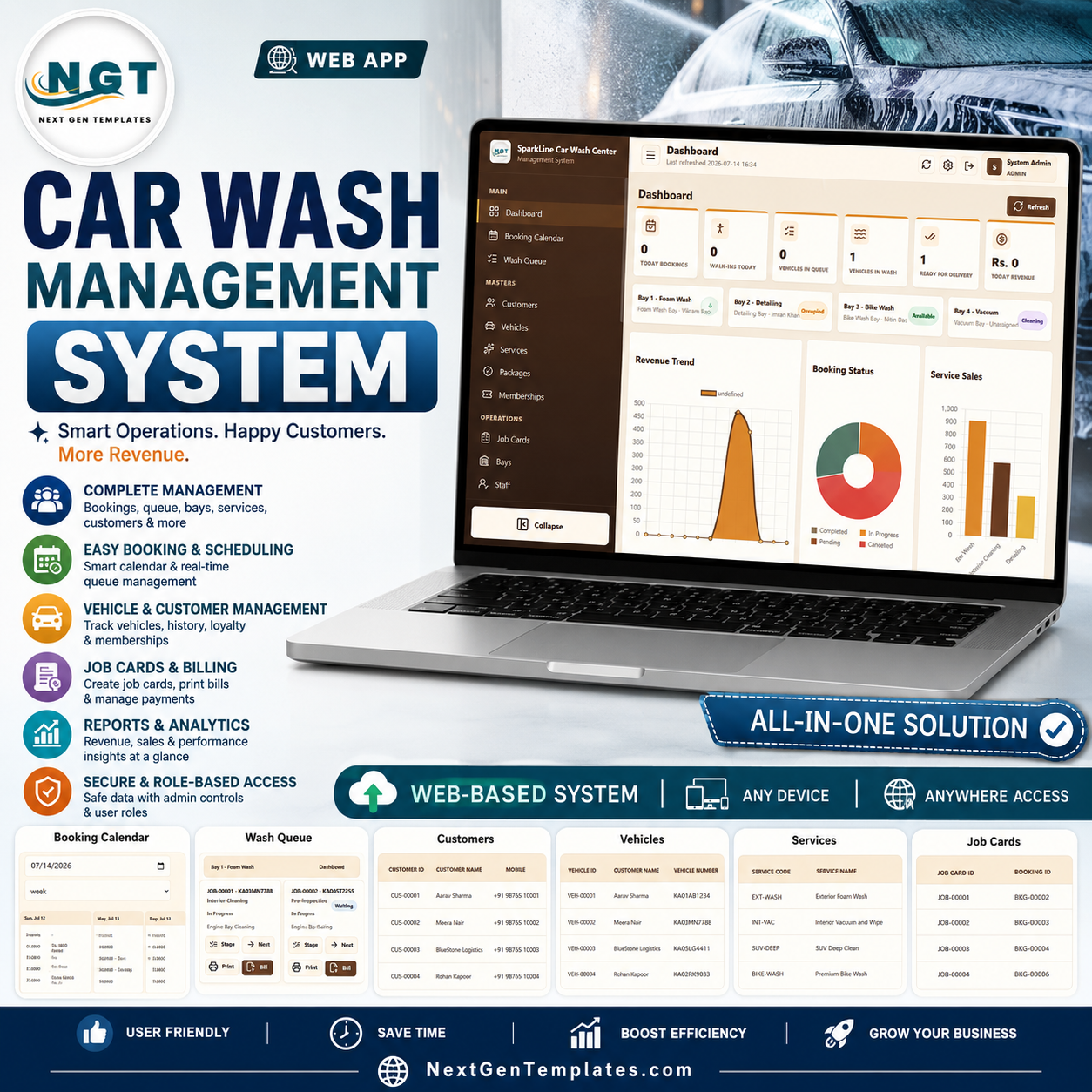 Car Wash Management System Web App