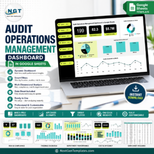 Audit Operations Management Dashboard in Google Sheets