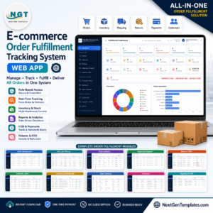 E-commerce Order Fulfillment Tracking System Web App