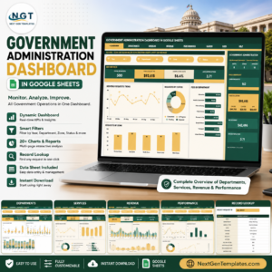 Government Administration Dashboard in Google Sheets
