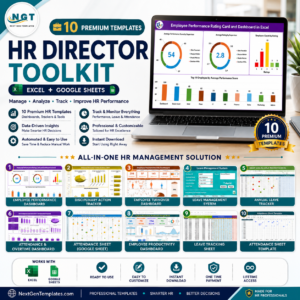 HR Director Toolkit – 10 Premium Templates (Excel + Google Sheets)