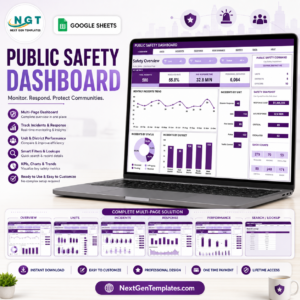 Public Safety Dashboard in Google Sheets