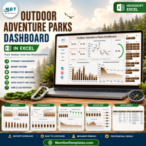 Outdoor Adventure Parks Dashboard in Excel