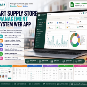 Art Supply Store Management System Web App