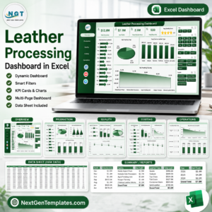 Leather Processing Dashboard in Excel