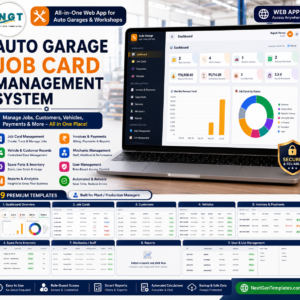 Auto Garage Job Card Management System Web App