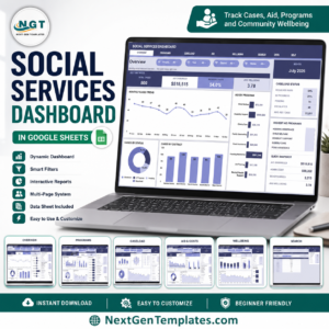 Social Services Dashboard in Google Sheets