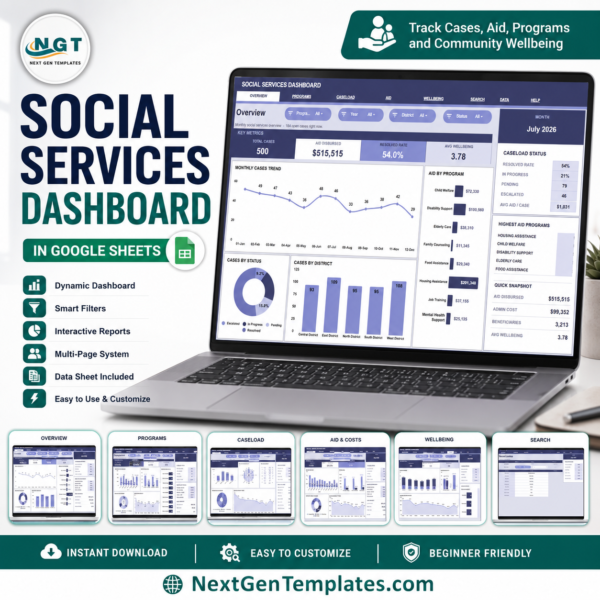 Procurement Tracker and Dashboard in Google Sheets - Next Gen Templates
