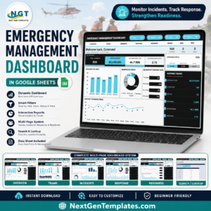 Emergency Management Dashboard in Google Sheets