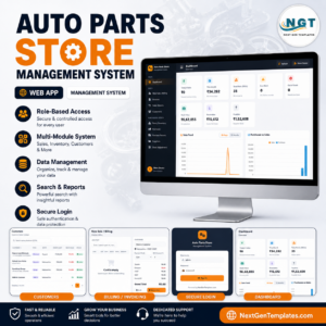 Auto Parts Store Management System Web App