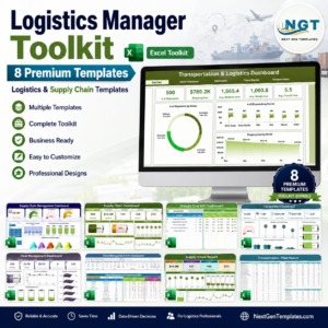 Logistics Manager Toolkit – 8 Premium Templates (Excel)