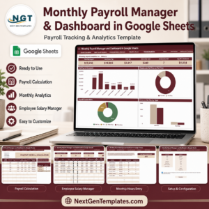 Monthly Payroll Manager and Dashboard in Google Sheets